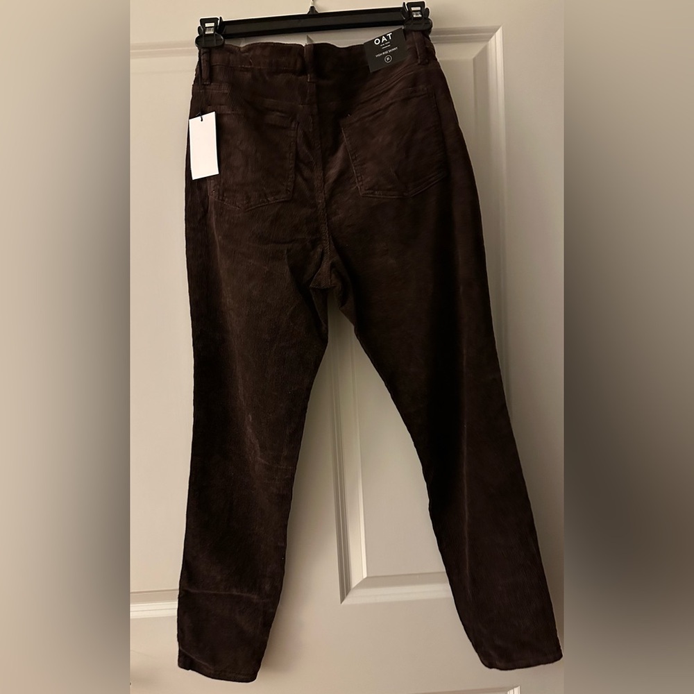Oat Corduroy Skinny Jeans - Dark Brown Size 31 NWT - Picture 5 of 6